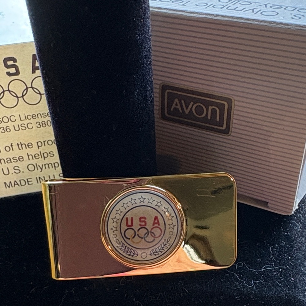 Avon Gold USA Olympic Money Clip